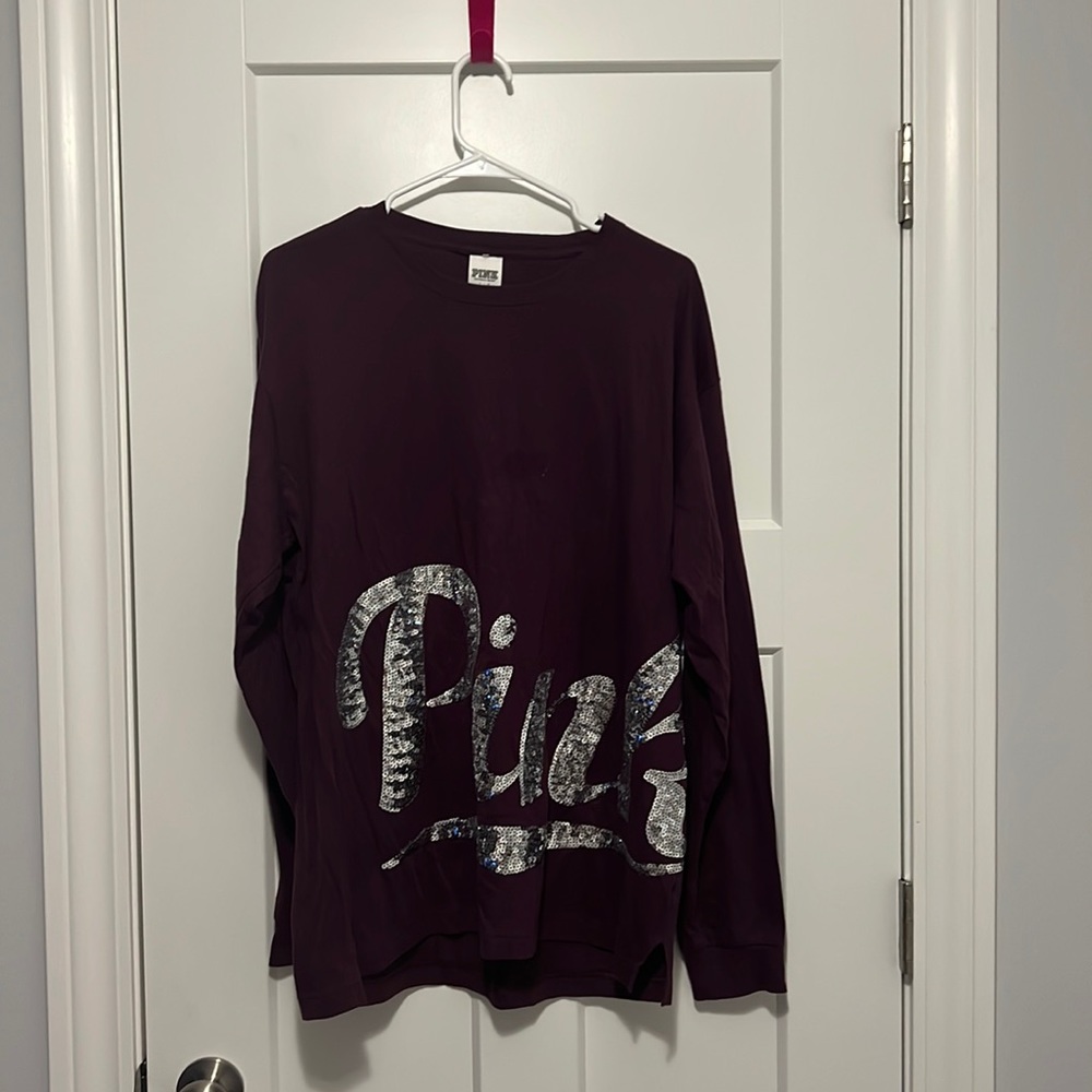 Pink long sleeve t-shirt